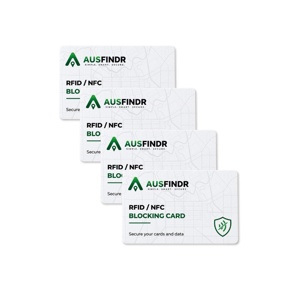 4 RFID Blocking Cards for contactless bank cards