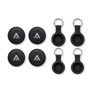 AusFindr Tag 4-pack + 4 keychain holders - AusFindr