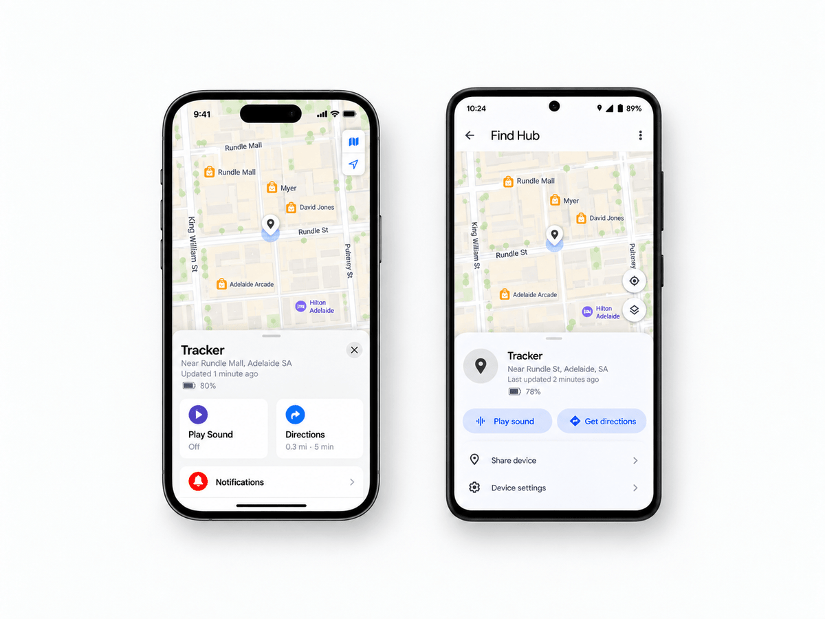 How Apple Find My and Google Find Hub Trackers Work - AusFindr