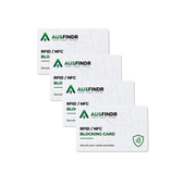 4 RFID Blocking Cards for contactless bank cards