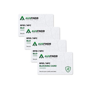 4 RFID Blocking Cards for contactless bank cards