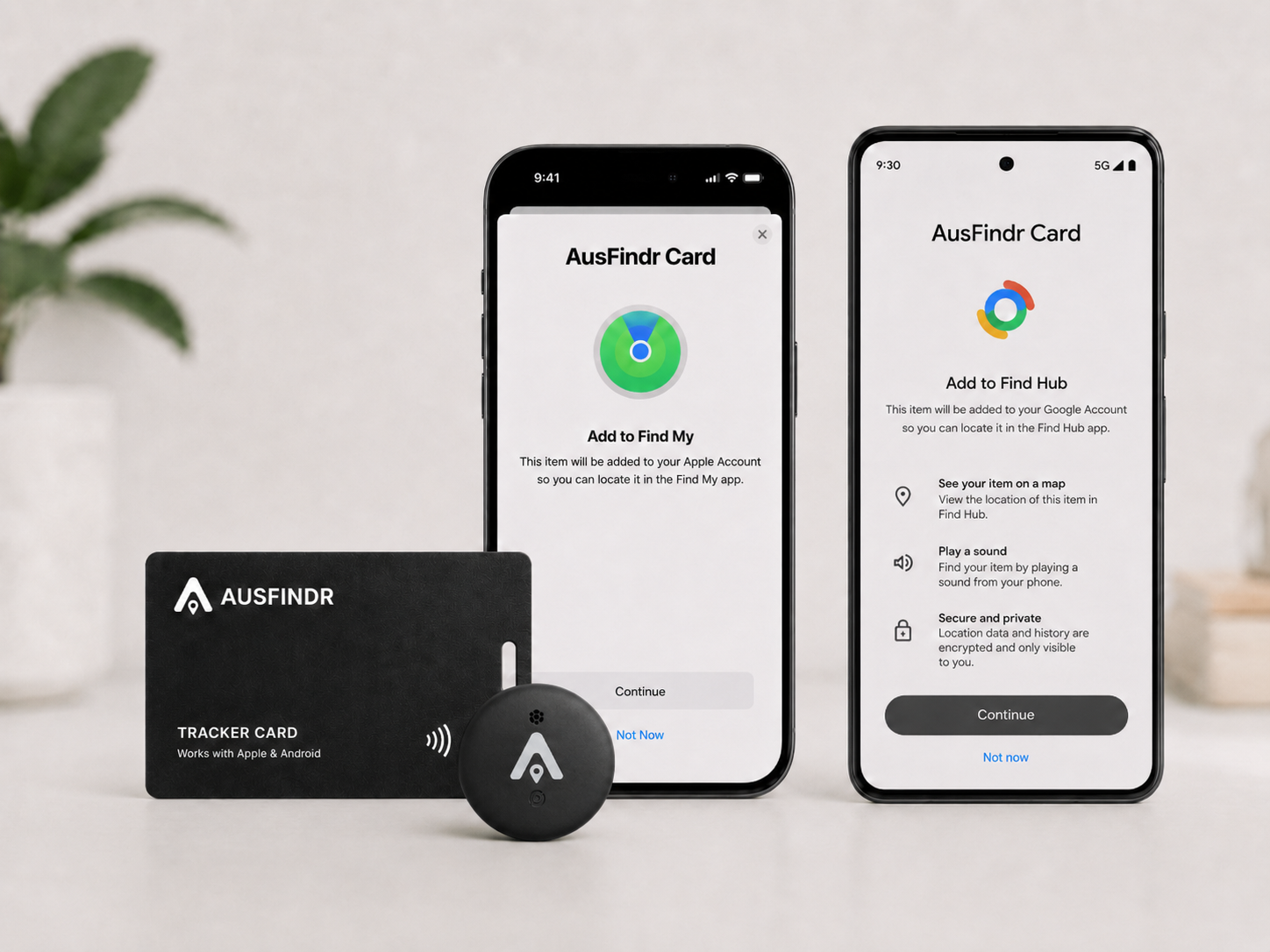 AusFindr Card and Tag Find My Find Hub