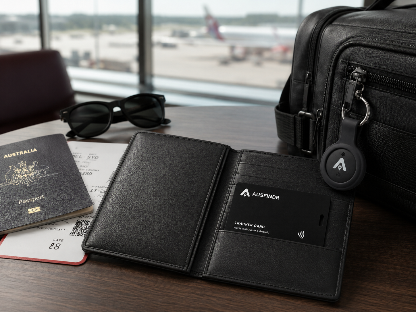 AusFindr Card and Tag at airport