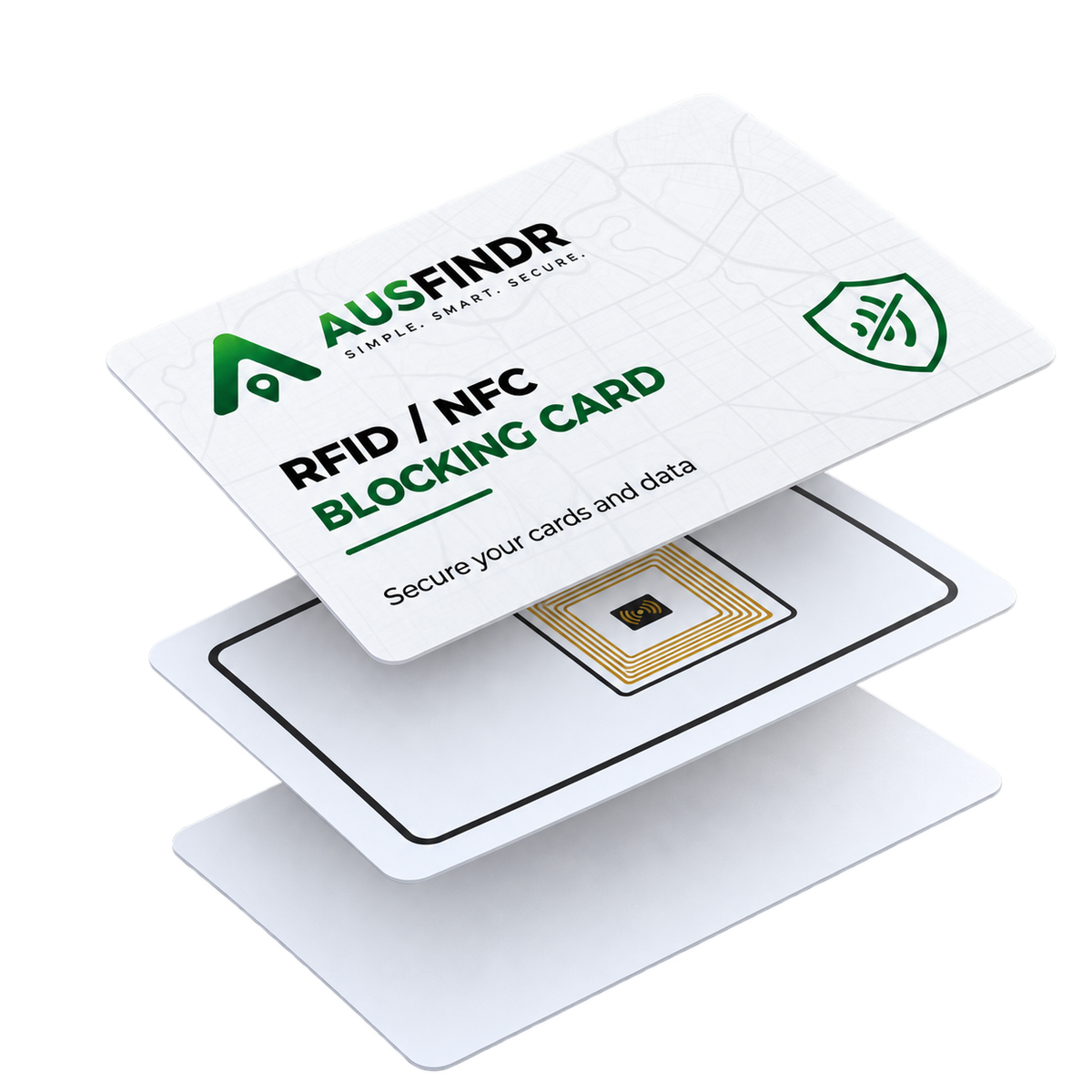 Inside RFID Blocking Card AusFindr