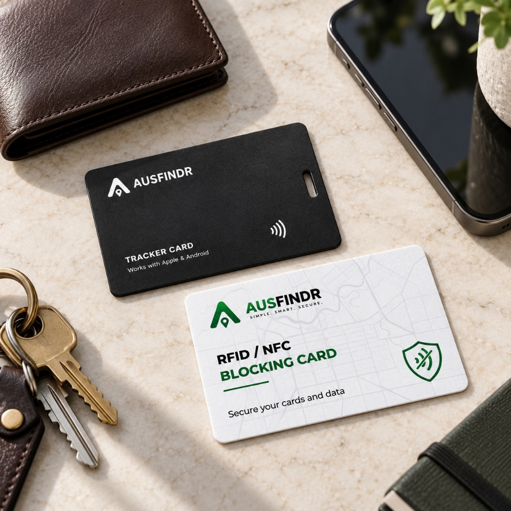 RFID Blocking Card with AusFindr Tracker Card
