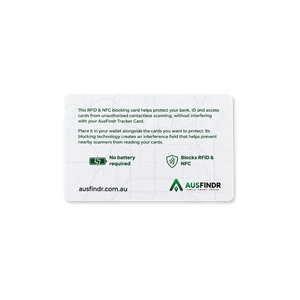 AusFindr RFID & NFC Blocking Card - AusFindr